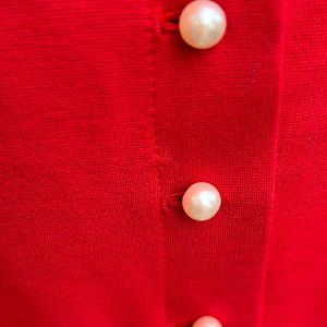 roter Overall, wandelbar, mit Hose, mit Taschen, Bürooutfit, Madame Zip, exklusive Anlässe, drei in einem