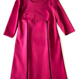 MADAME ZIP, pinkes Kleid, dunkelblaues Kleid, A-Linienkleid, Kleid mit Taschen, Kleid für große Größen, zwei Outfits in einem Kleid